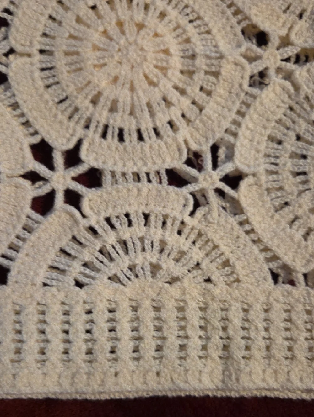 Cato Cream Crochet Flower And Circle Motif Short Sleeve Sweater - Picture 11 of 11